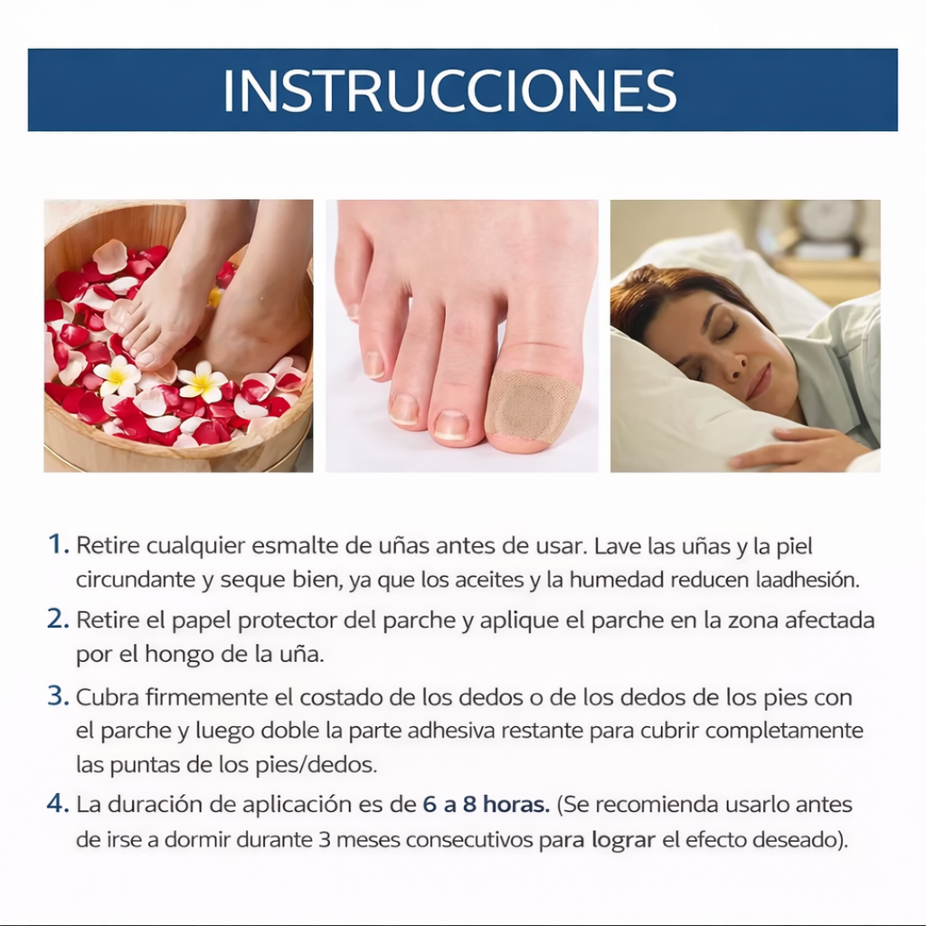 Parches Antihongos para Uñas – Reparación Intensiva y Renovación Visible