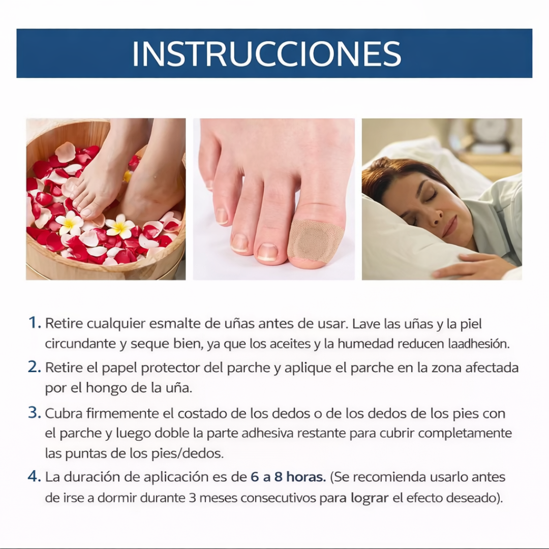Parches Antihongos para Uñas – Reparación Intensiva y Renovación Visible