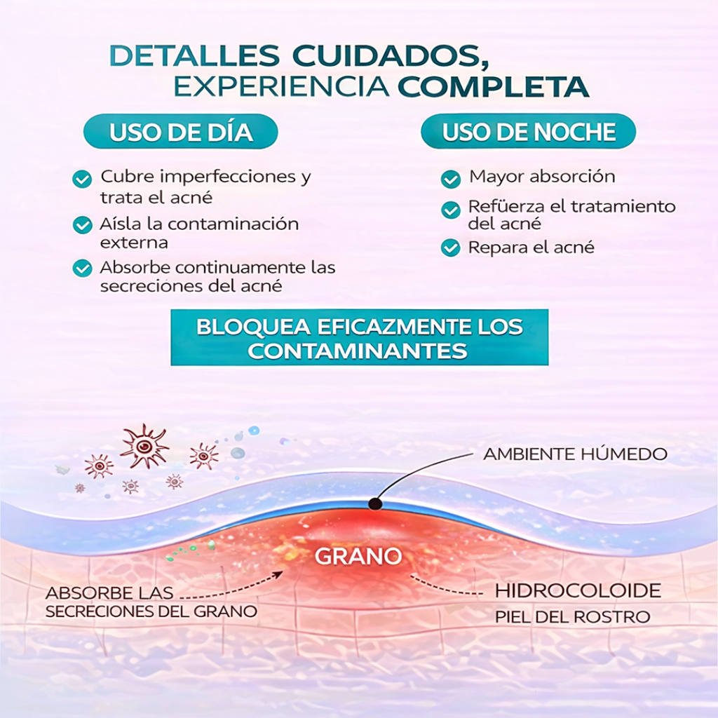 Parches para tratamiento del Acné