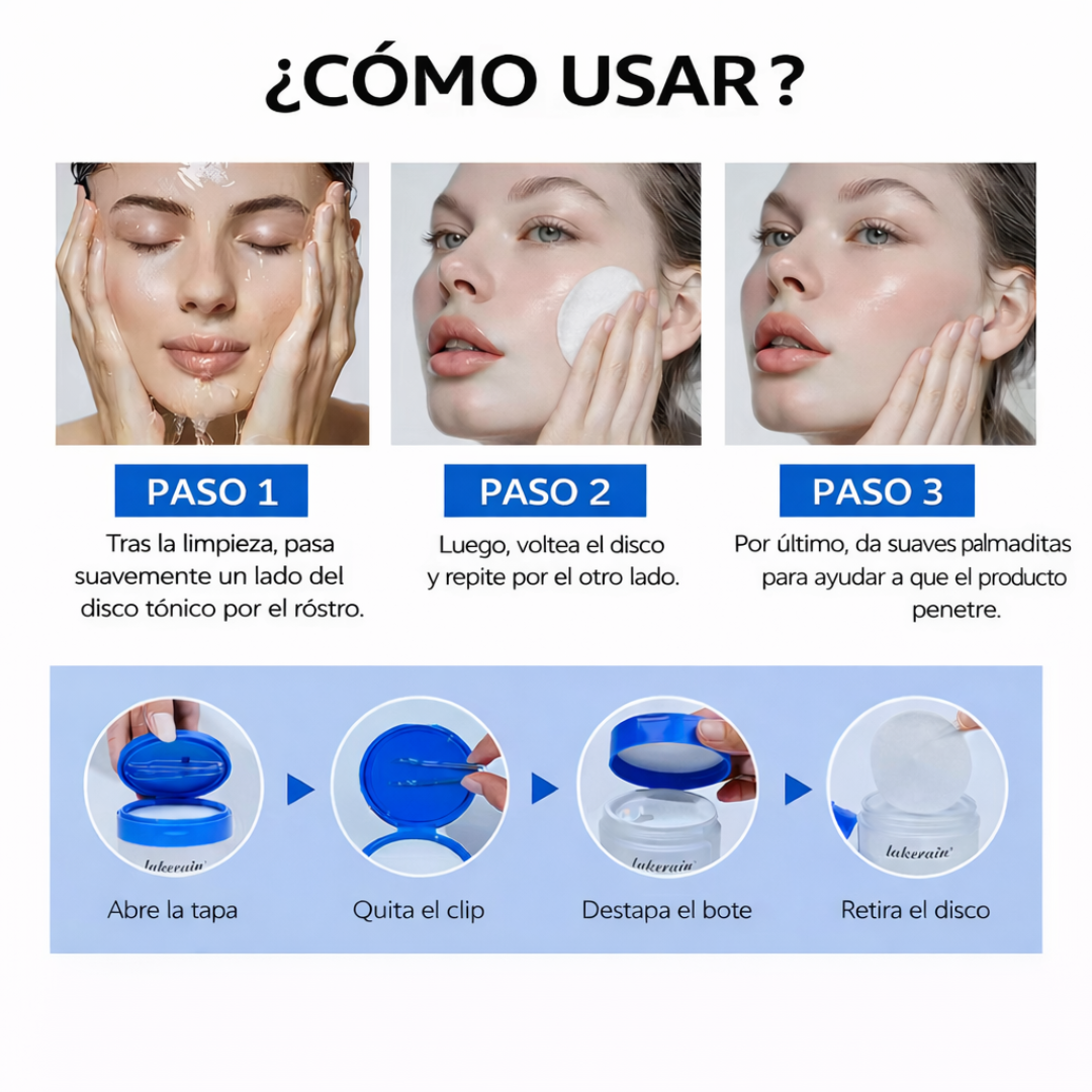 Discos Tónicos Reductores de Poros