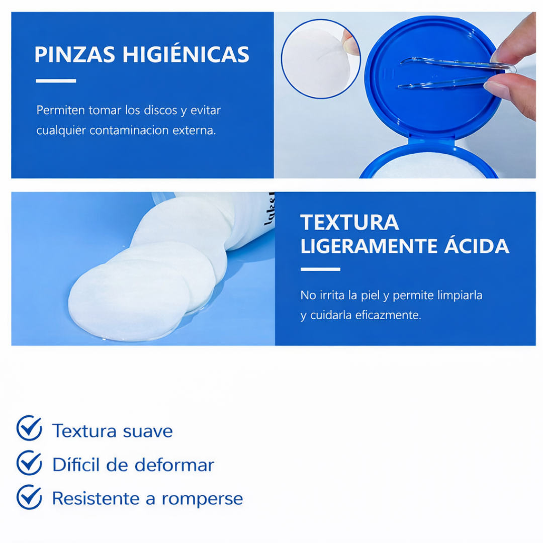 Discos Tónicos Reductores de Poros