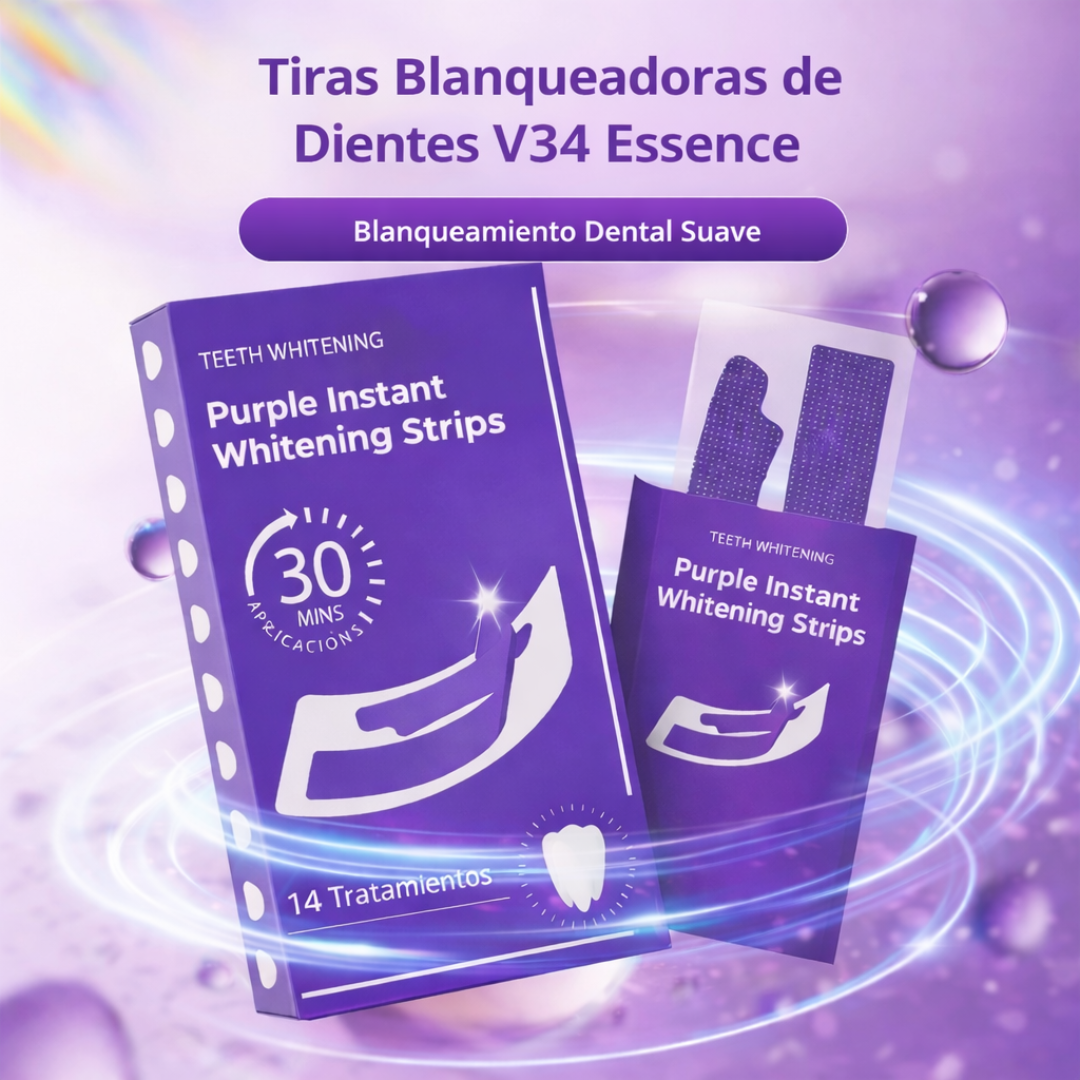 Tiras Blanqueadoras Dentales V34 Essence
