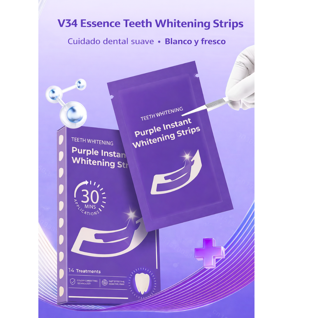 Tiras Blanqueadoras Dentales V34 Essence