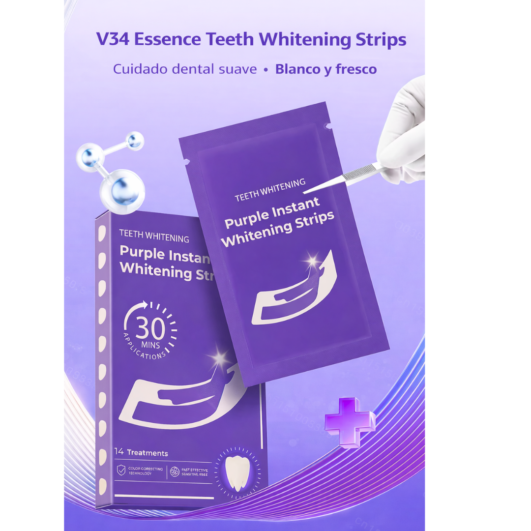 Tiras Blanqueadoras Dentales V34 Essence