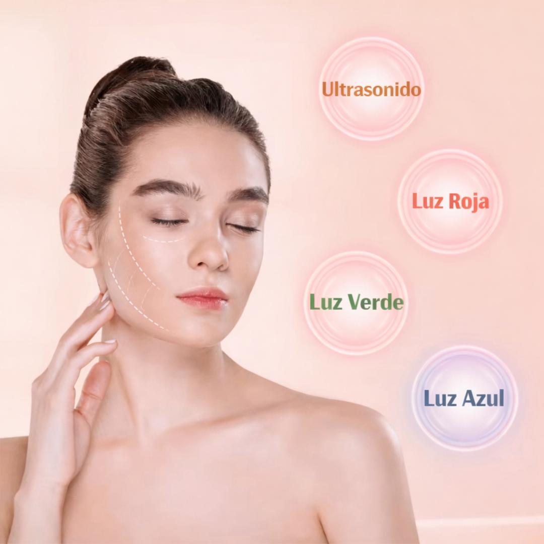 ✨ Dispositivo Facial 3 en 1 HIFU + RF + EMS
