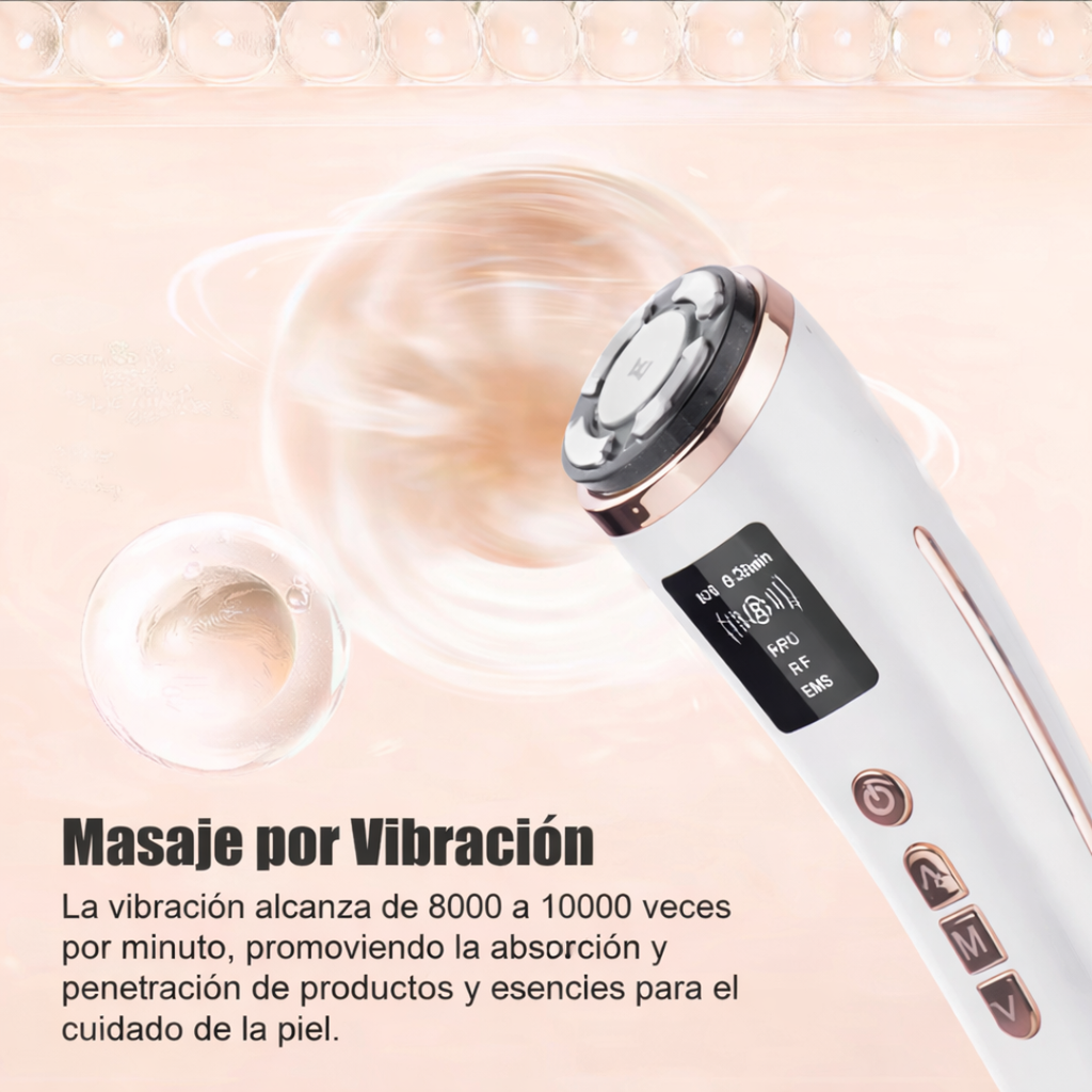 ✨ Dispositivo Facial 3 en 1 HIFU + RF + EMS