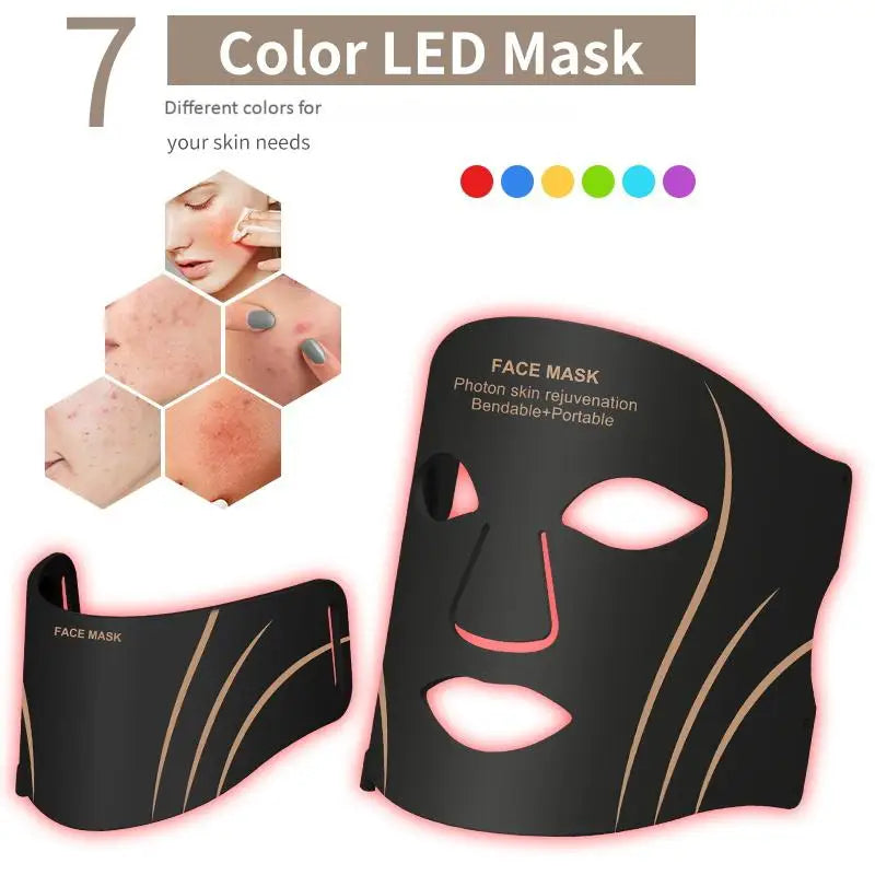 MÁSCARA LED 7 COLORES ROSTRO + CUELLO