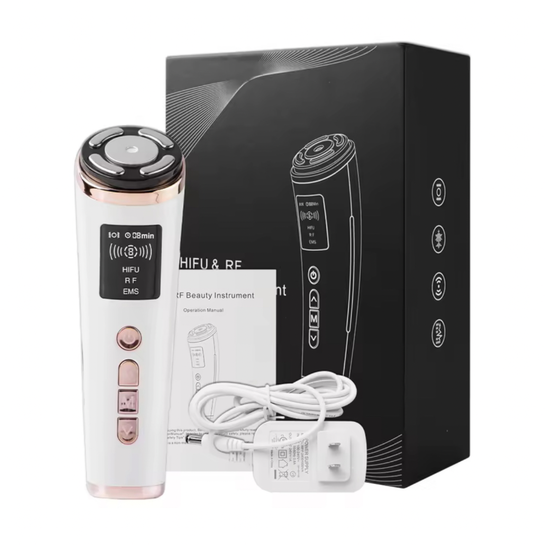 ✨ Dispositivo Facial 3 en 1 HIFU + RF + EMS